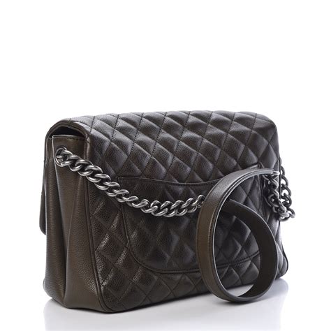 chanel rock in rome flap|CHANEL Caviar Quilted Medium Rock In Rome Flap Black.